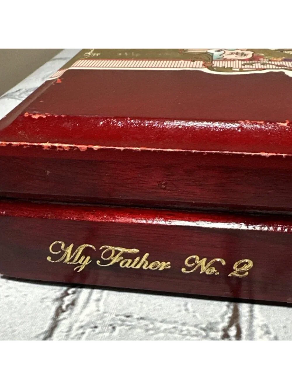 Empty Wood Cigar Box My Father Garcia Cigars No. 2 Belicoso 11